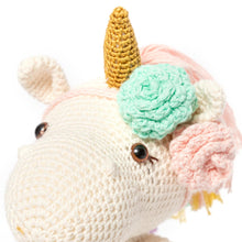 Cargar imagen en el visor de la galería, Unicornio rosa con flores