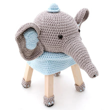 Cargar imagen en el visor de la galería, Banquianimalito Elefante Celeste