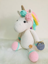 Cargar imagen en el visor de la galería, Unicornio rosa con flores