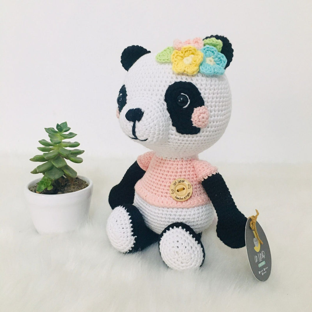 Osita Panda con flores